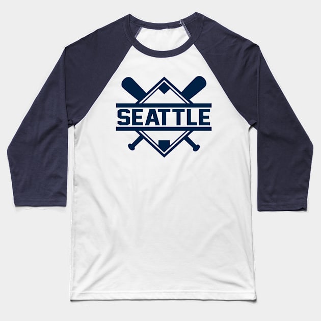 Seattle Diamond Alternate Baseball T-Shirt by CasualGraphic